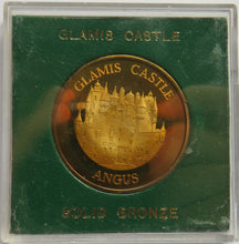 Load image into Gallery viewer, Glamis Castle Angus Sold Bronze Medallion / Cased Coin
