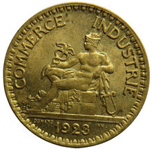 Load image into Gallery viewer, 1923 France 2 Francs Coin In High Grade
