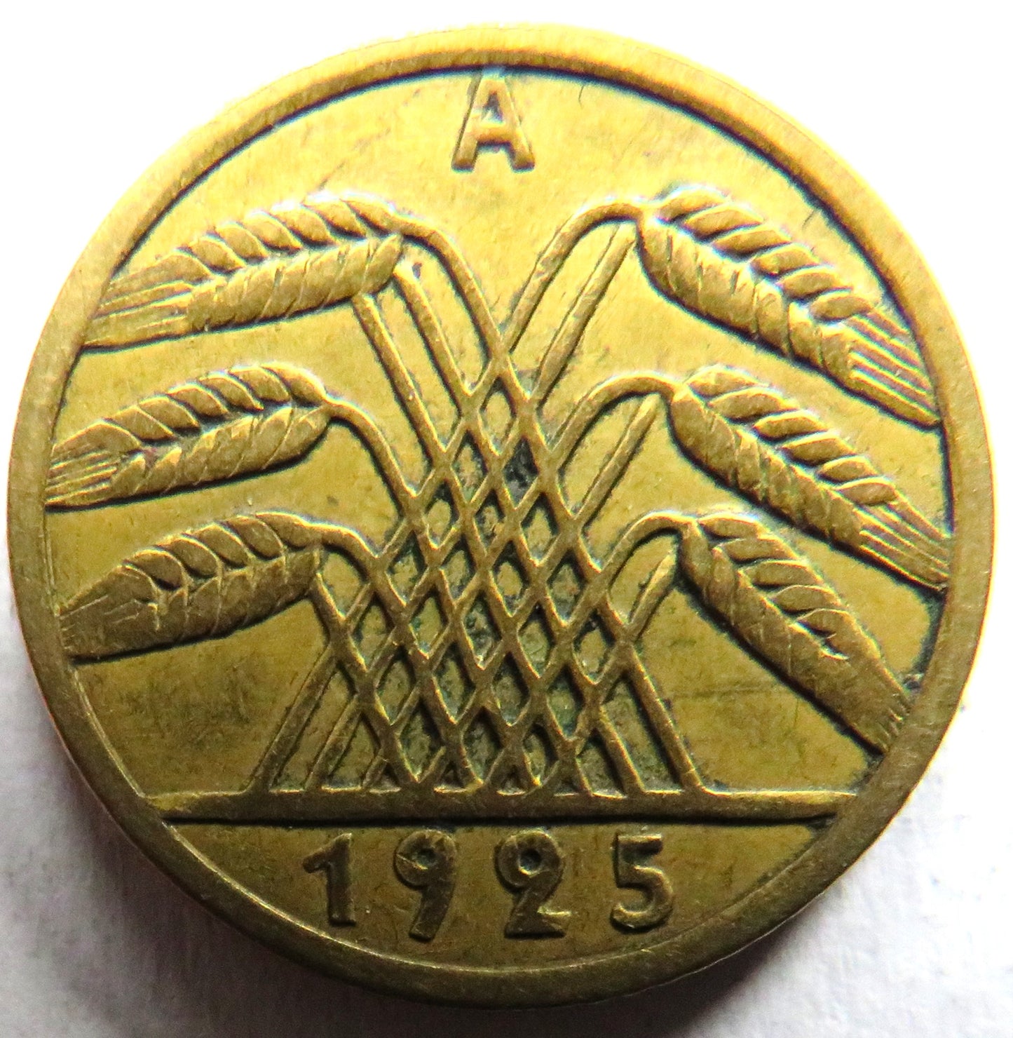 1925-A Germany - Weimar Republic 5 Reichspfennig Coin