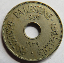 Load image into Gallery viewer, 1939 Palestine 10 Mils Coin
