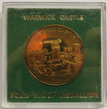 Load image into Gallery viewer, Warwick Castle Solid Proof Medallion Cased Coin
