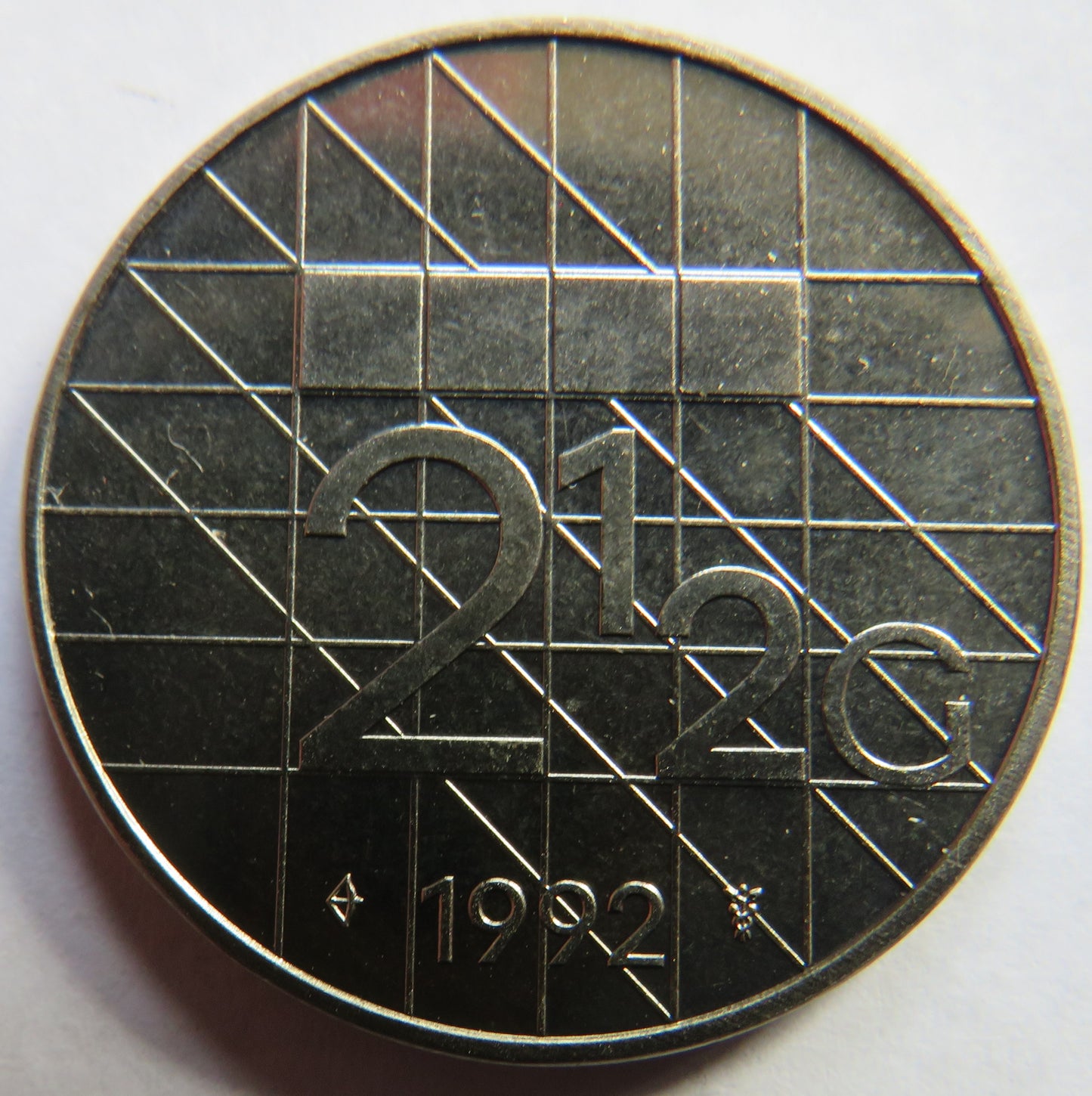 1992 Netherlands 2 & 1/2 Gulden Coin
