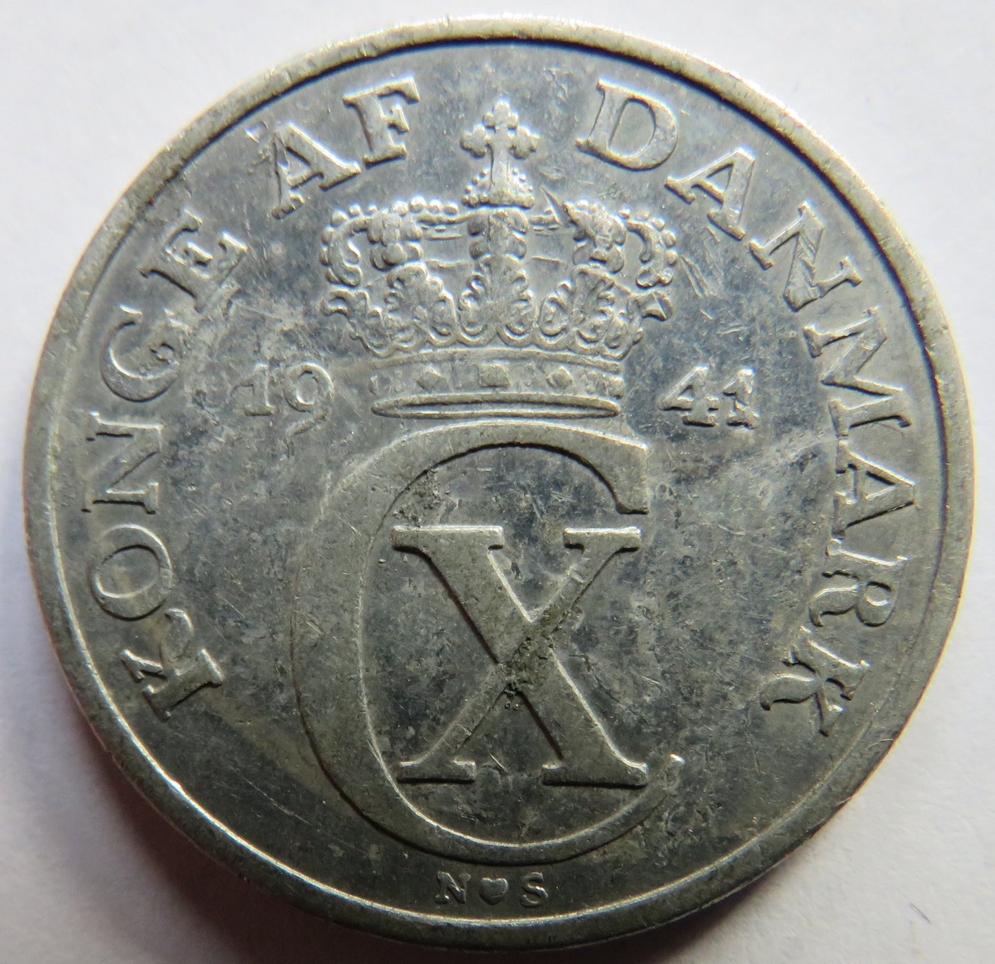 1941 Denmark 5 Ore Coin