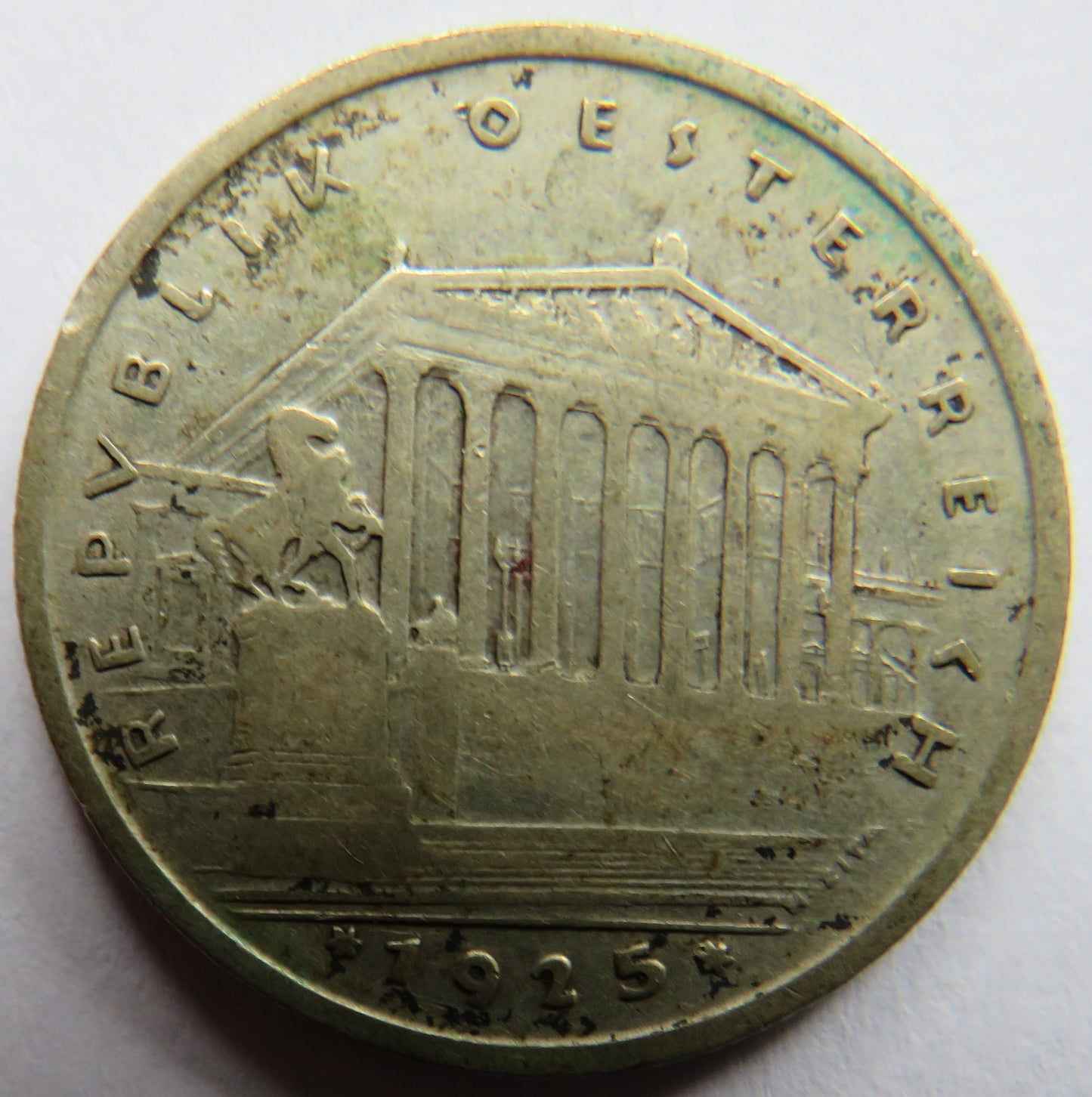 1925 Austria Silver One Schilling Coin