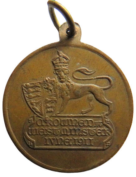 1911 King George V Coronation Medal - Crown West Minster