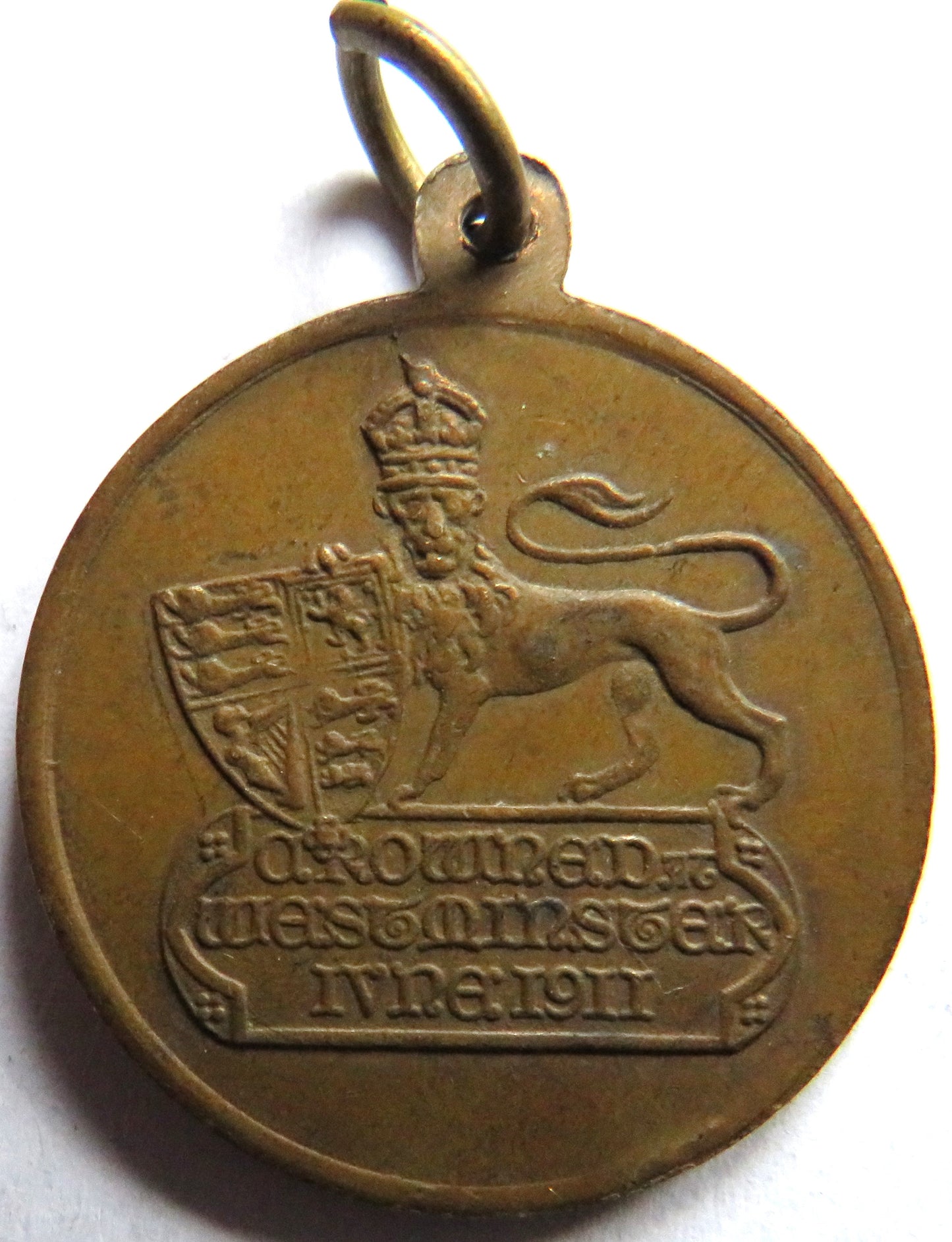 1911 King George V Coronation Medal - Crown West Minster