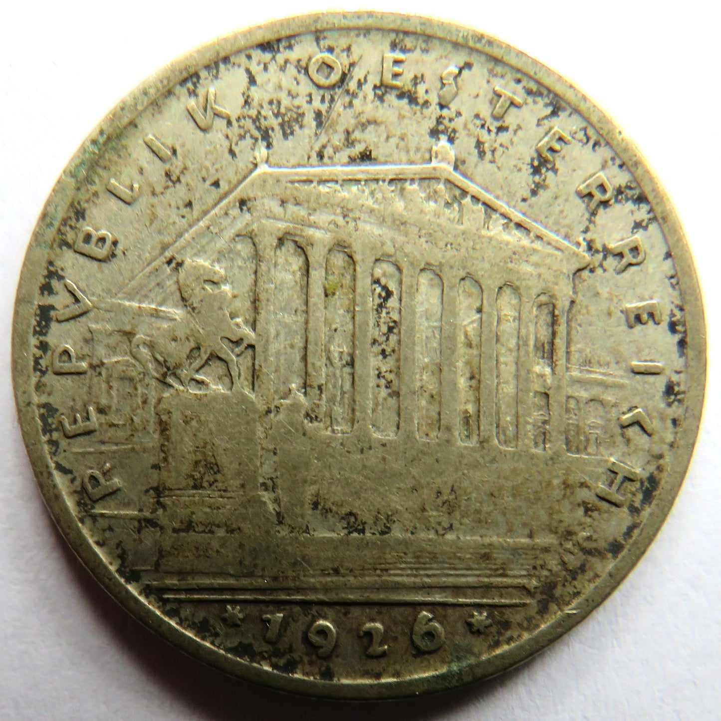 1926 Austria Silver One Schilling Coin