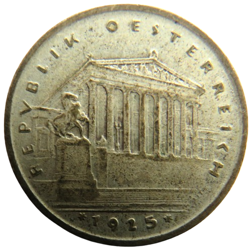 1925 Austria Silver One Schilling Coin