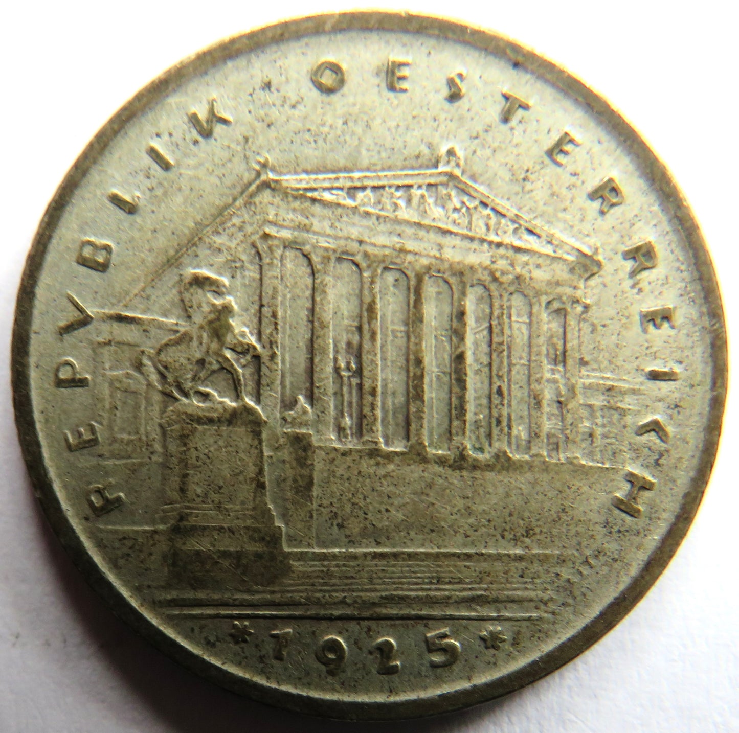 1925 Austria Silver One Schilling Coin