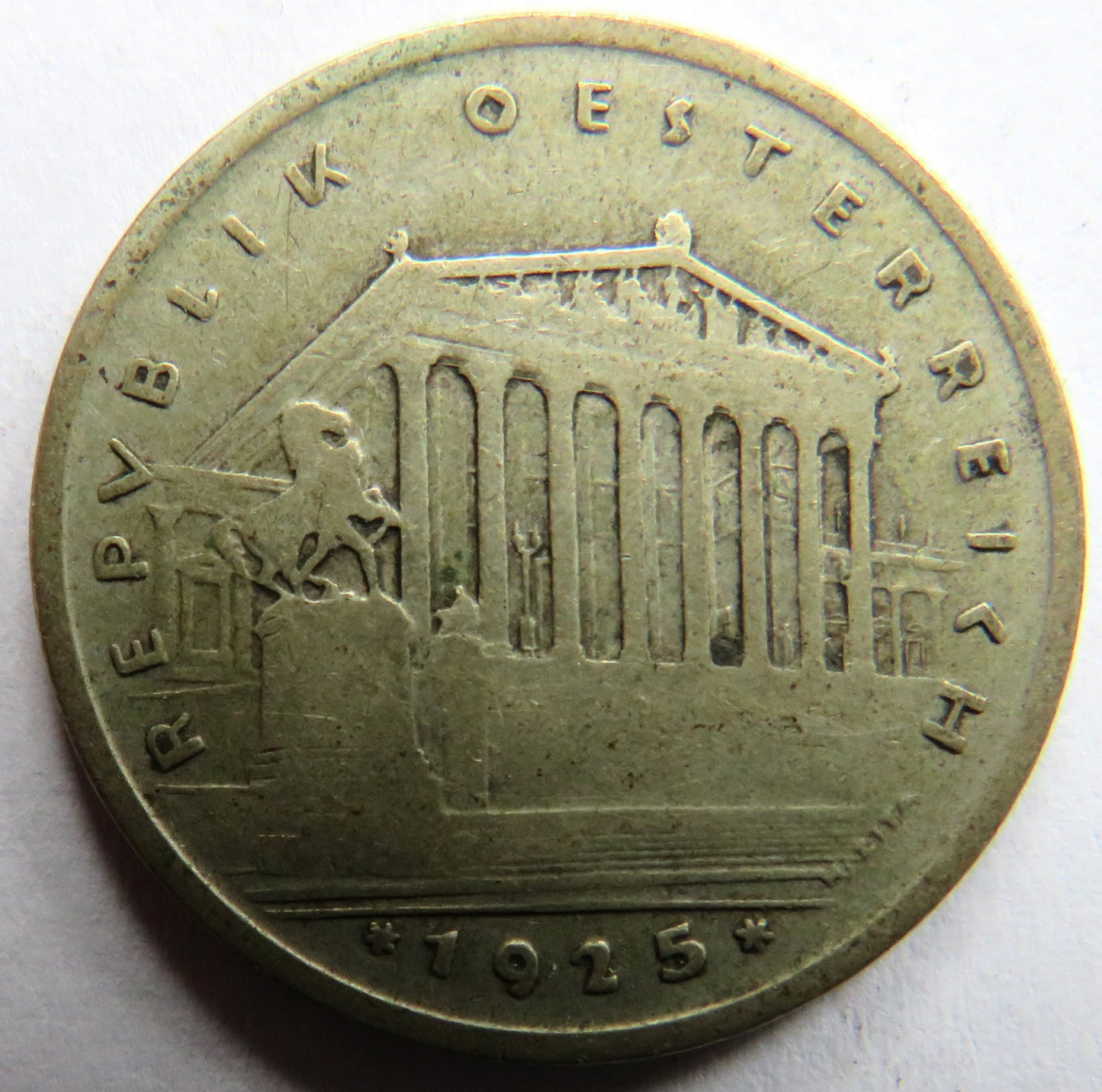 1925 Austria Silver One Schilling Coin