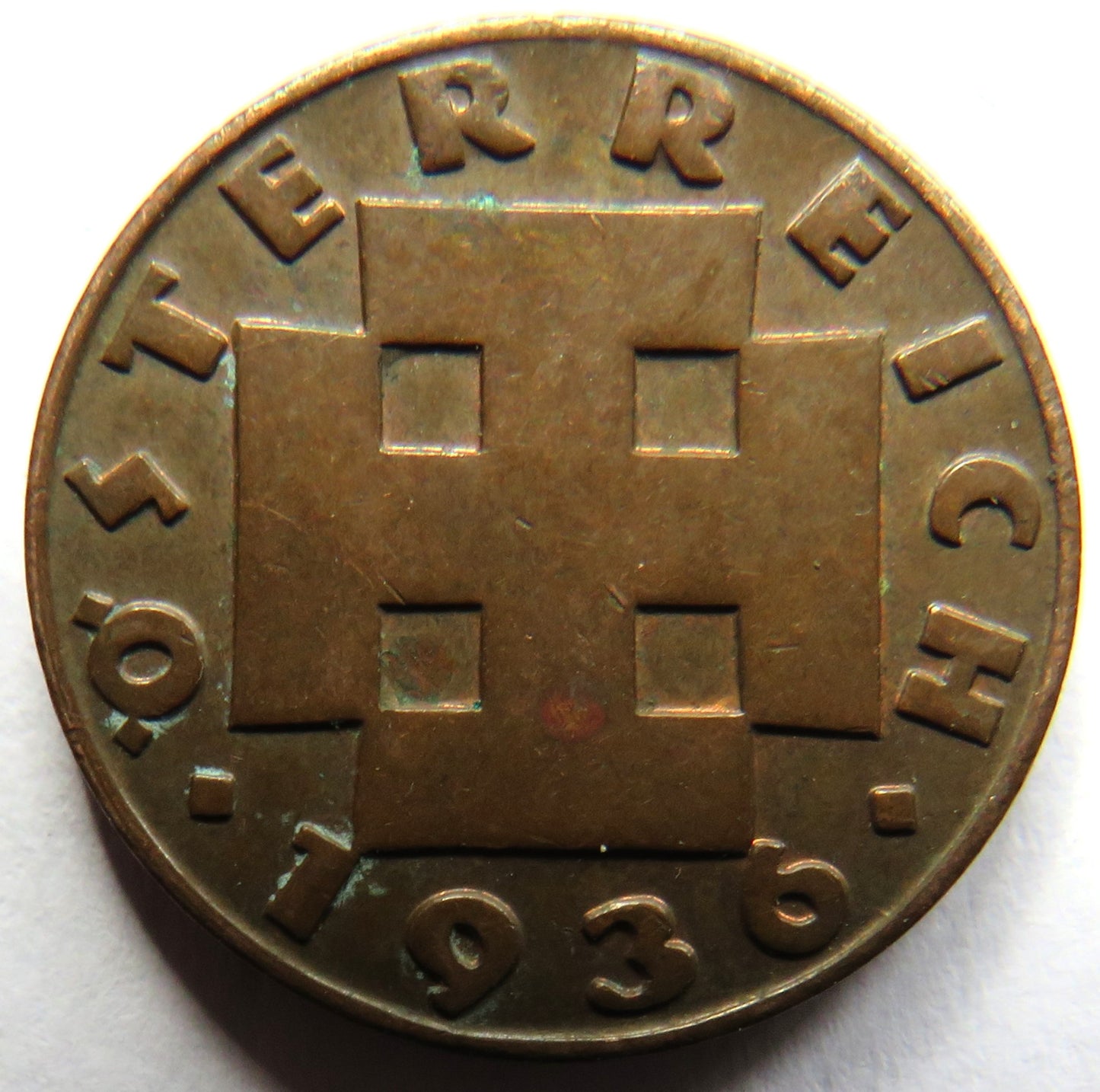 1936 Austria 2 Groschen Coin
