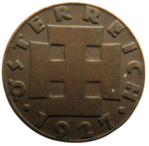 1927 Austria 2 Groschen Coin