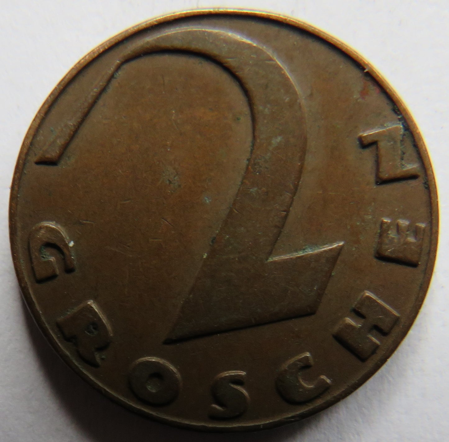1927 Austria 2 Groschen Coin