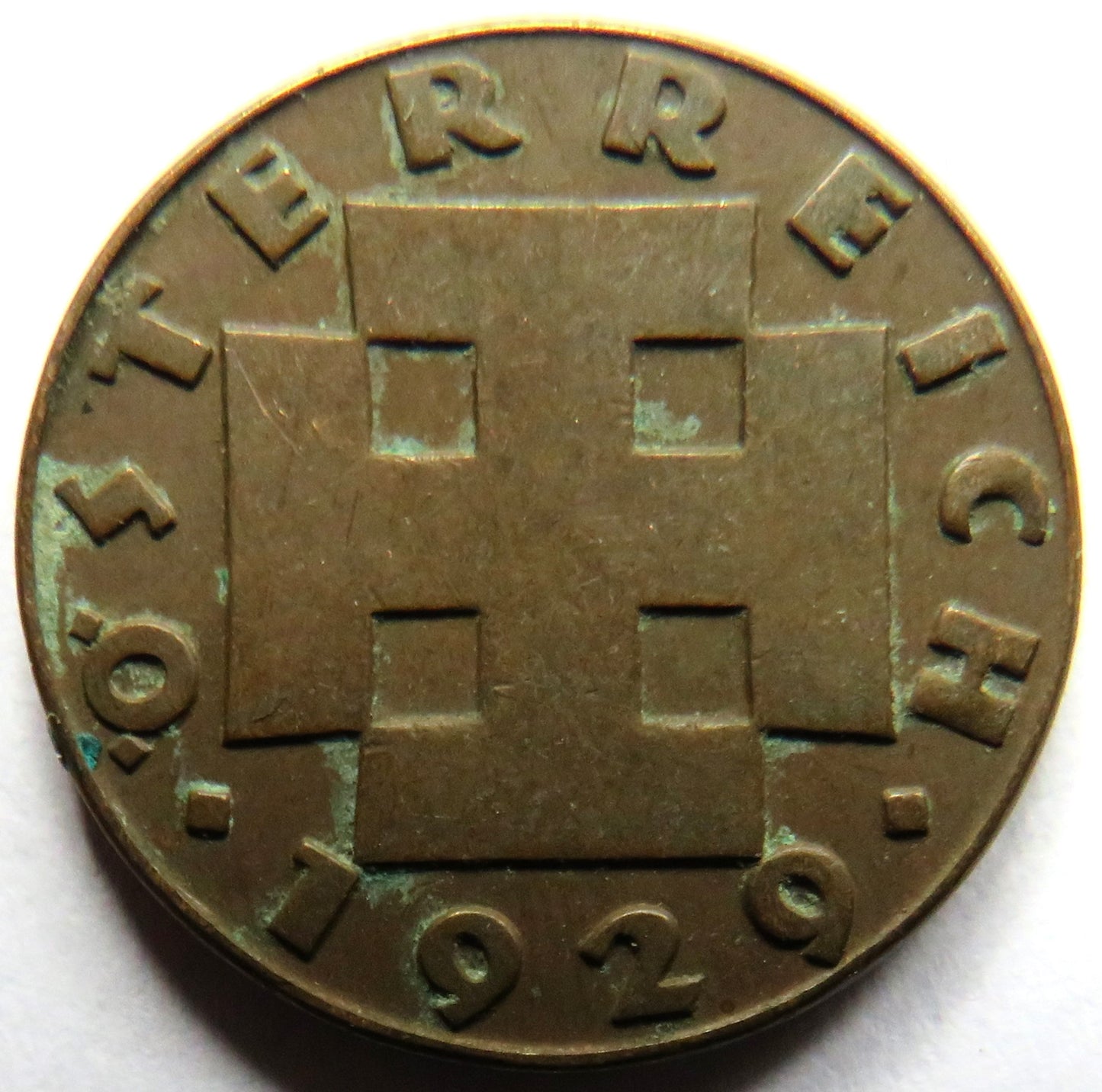 1929 Austria 2 Groschen Coin