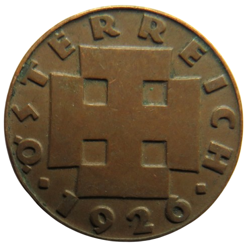 1926 Austria 2 Groschen Coin