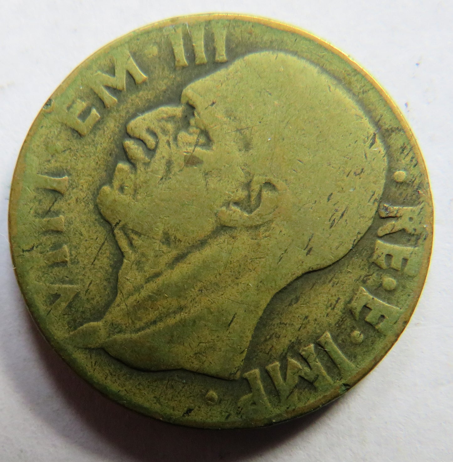 1943 Italy 10 Centesimi Coin