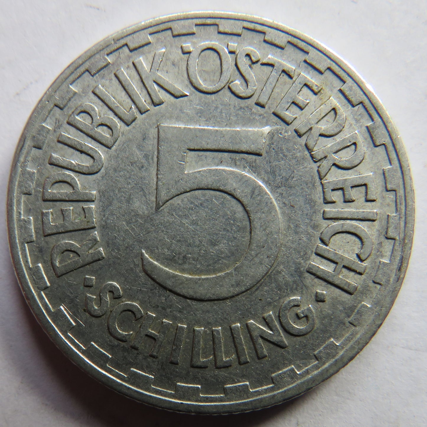 1952 Austria 5 Schilling Coin