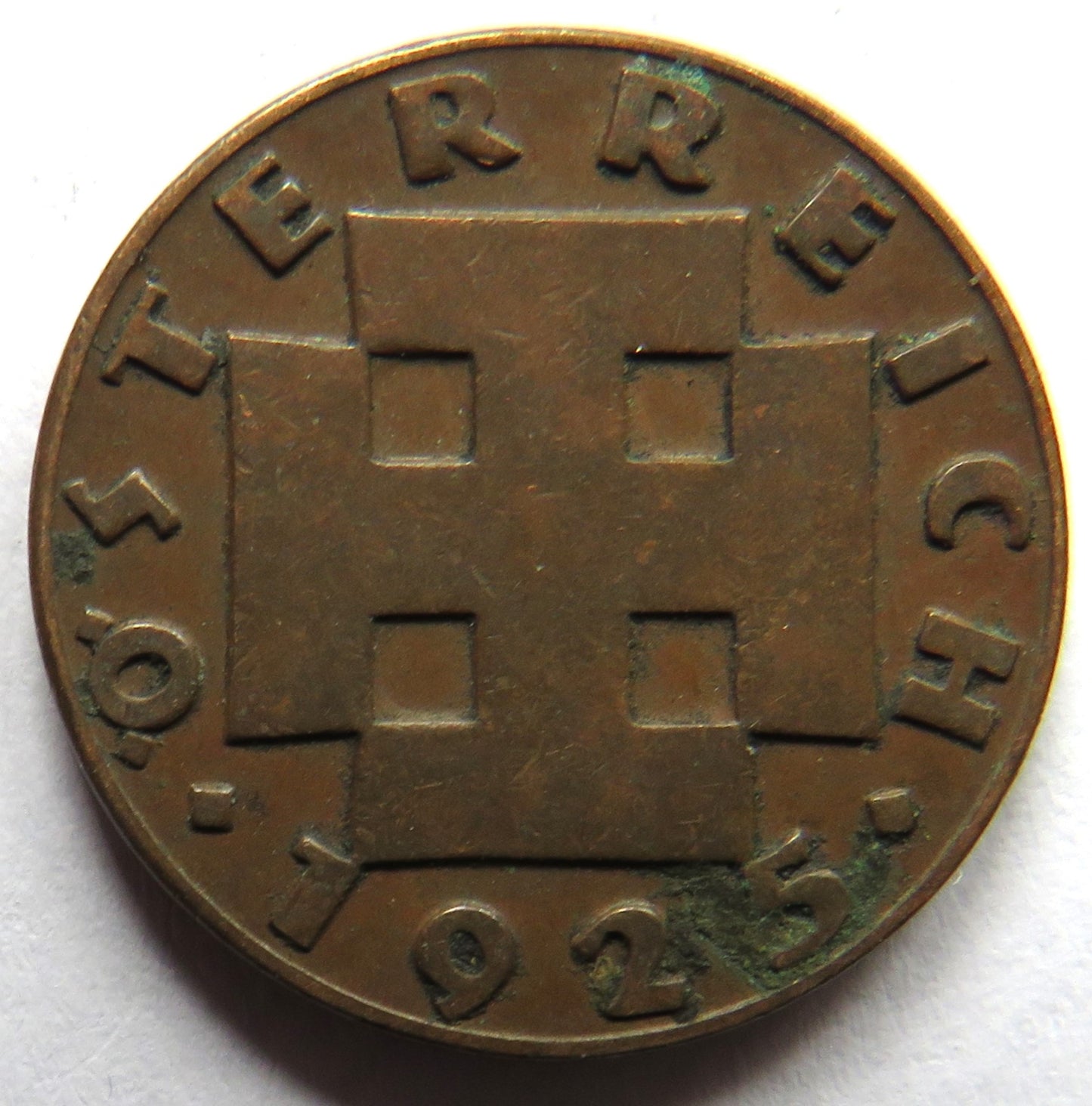 1925 Austria 2 Groschen Coin