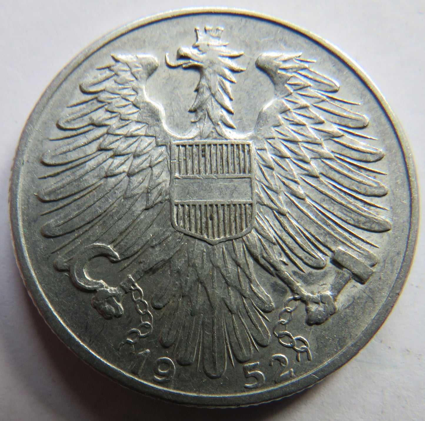 1952 Austria 5 Schilling Coin