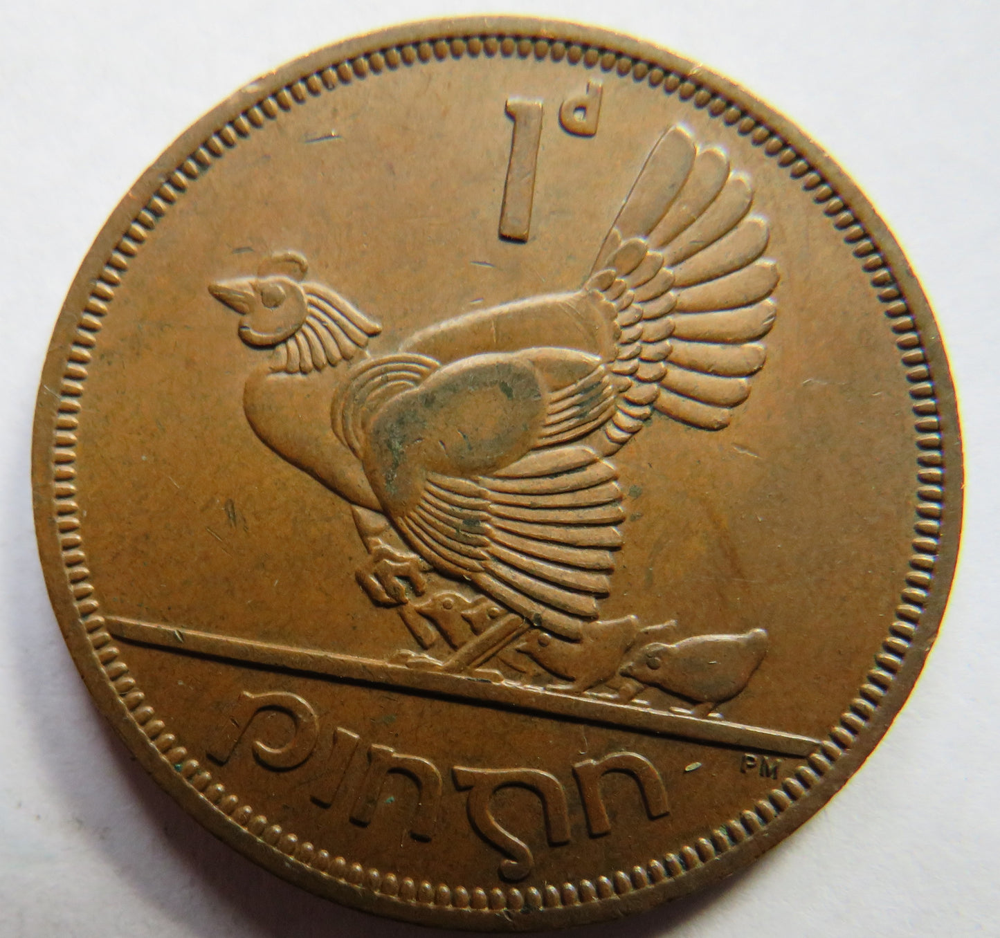 1963 Ireland Eire One Penny Coin