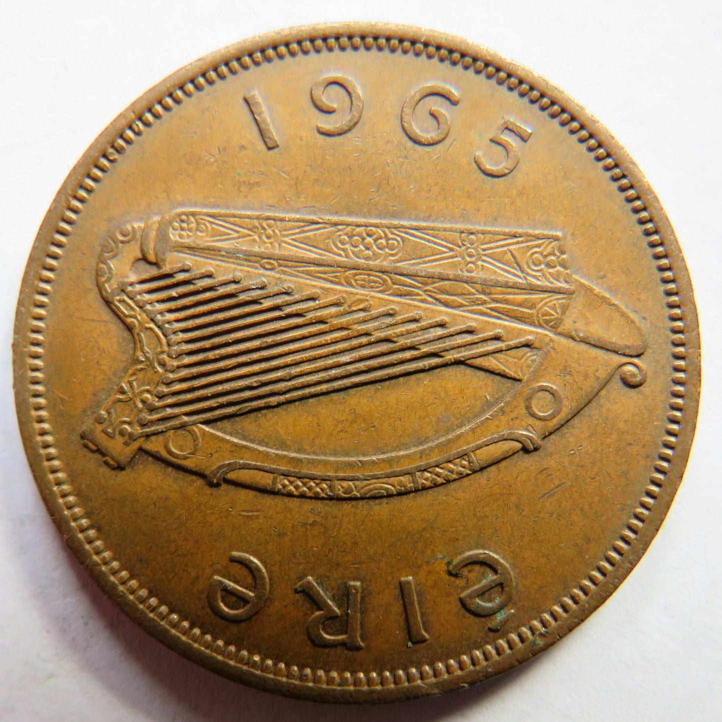 1965 Ireland Eire One Penny Coin