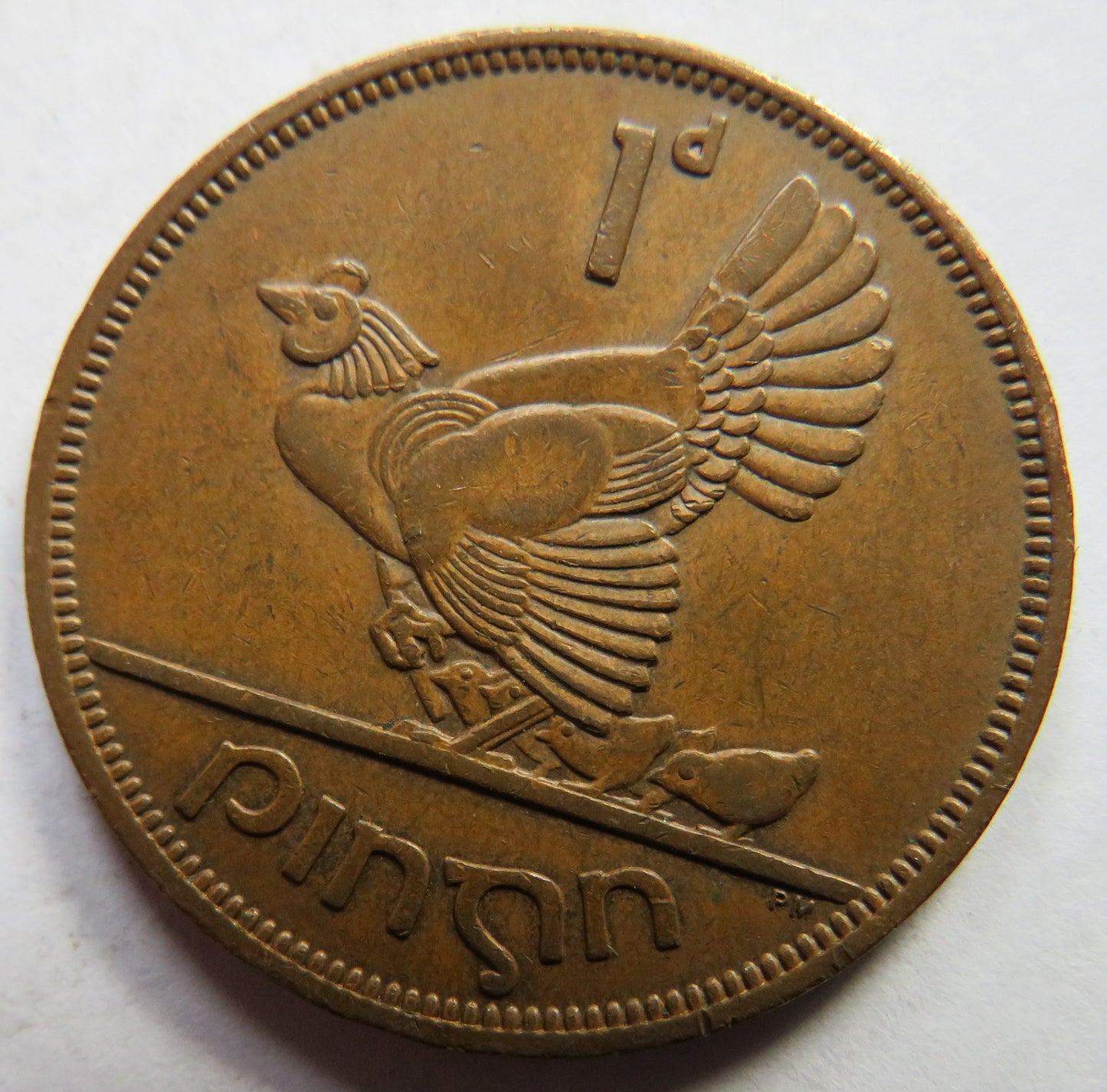 1965 Ireland Eire One Penny Coin