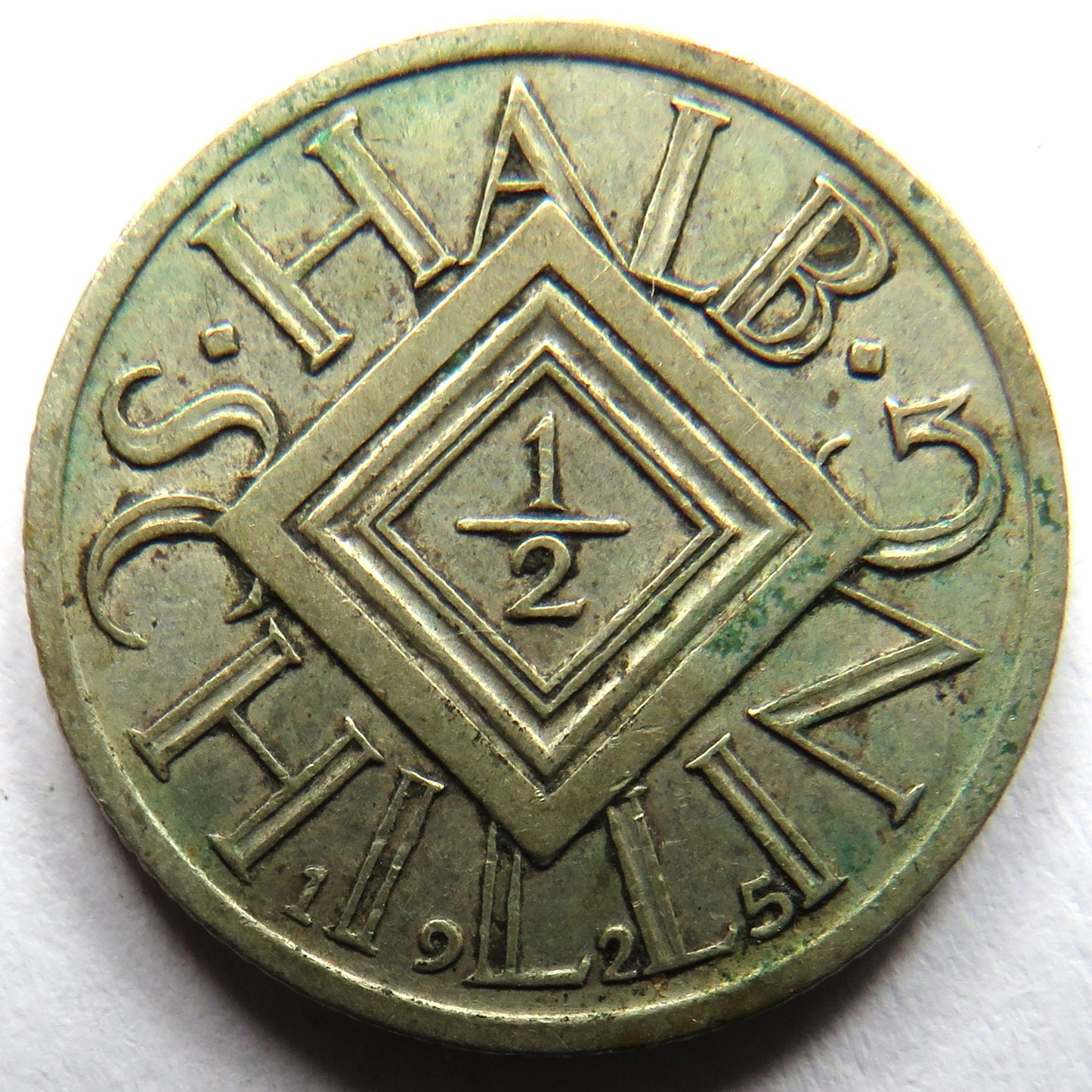 1925 Austria Silver 1/2 Schilling Coin