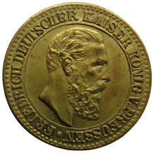 Load image into Gallery viewer, Friedrich Deutscher Kaiser Konig V. Preussen Counter Token
