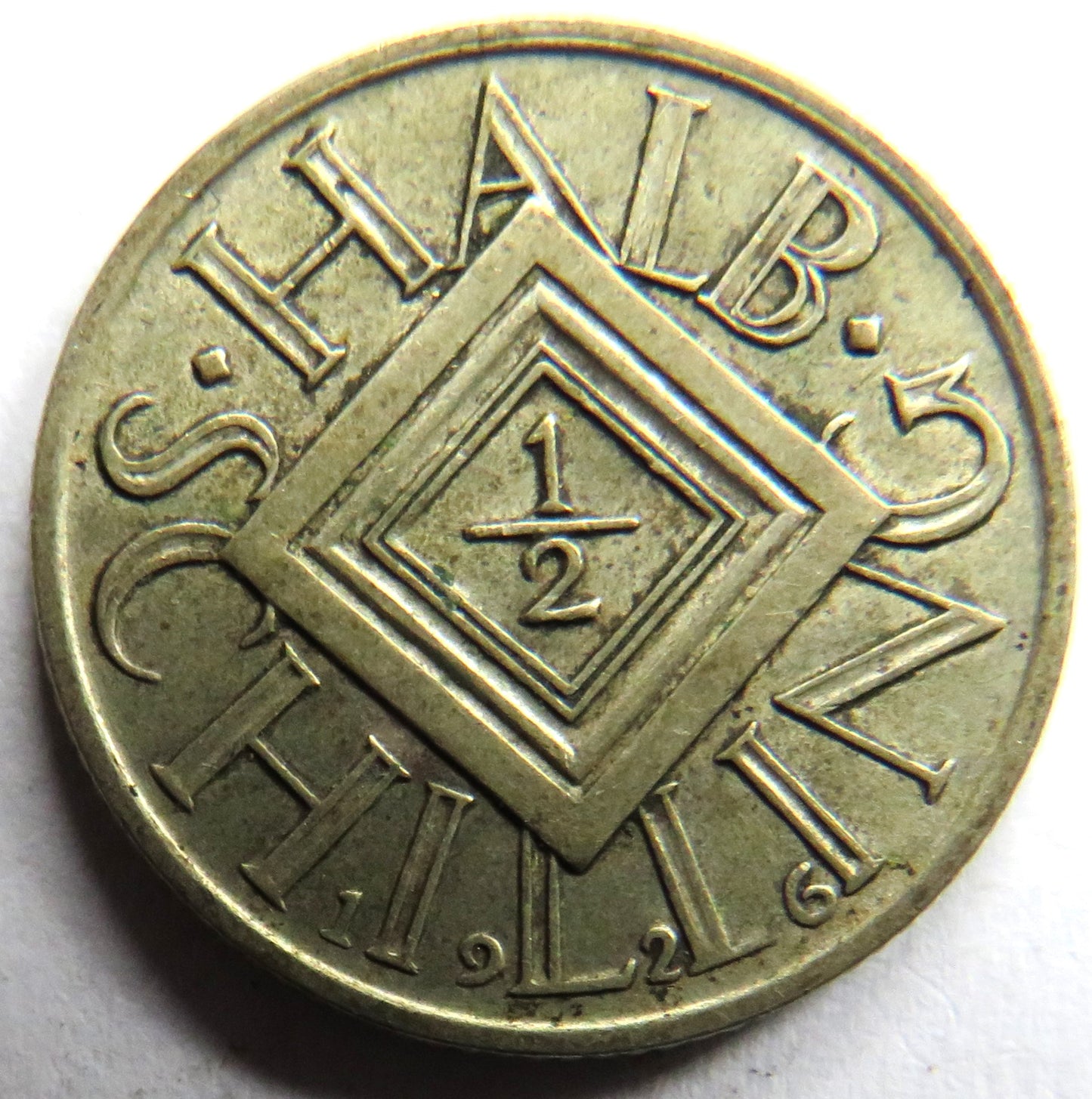 1926 Austria Silver 1/2 Schilling Coin