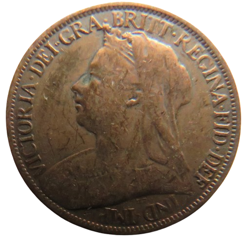 1898 Queen Victoria Farthing Coin - Great Britain