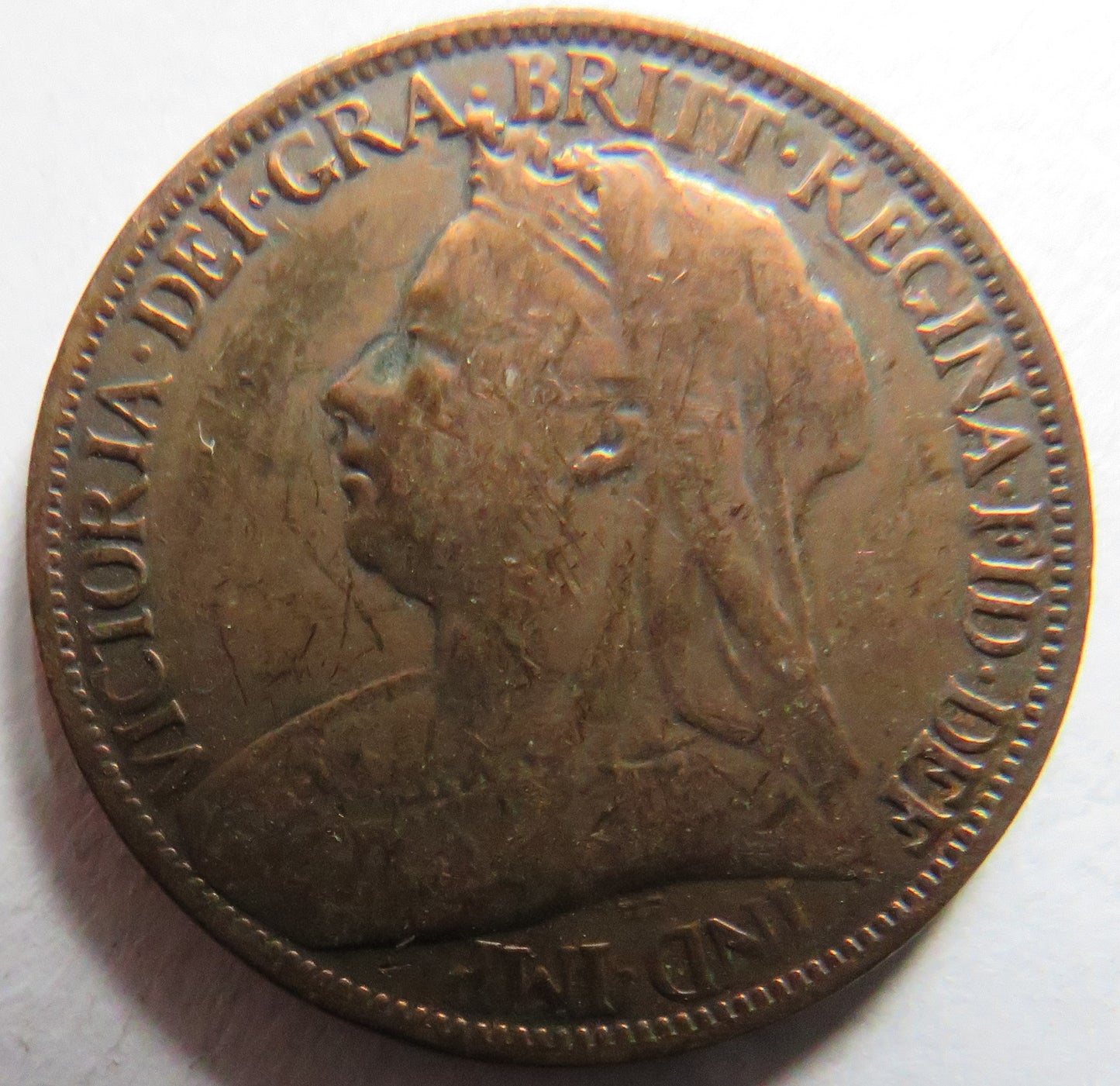 1898 Queen Victoria Farthing Coin - Great Britain