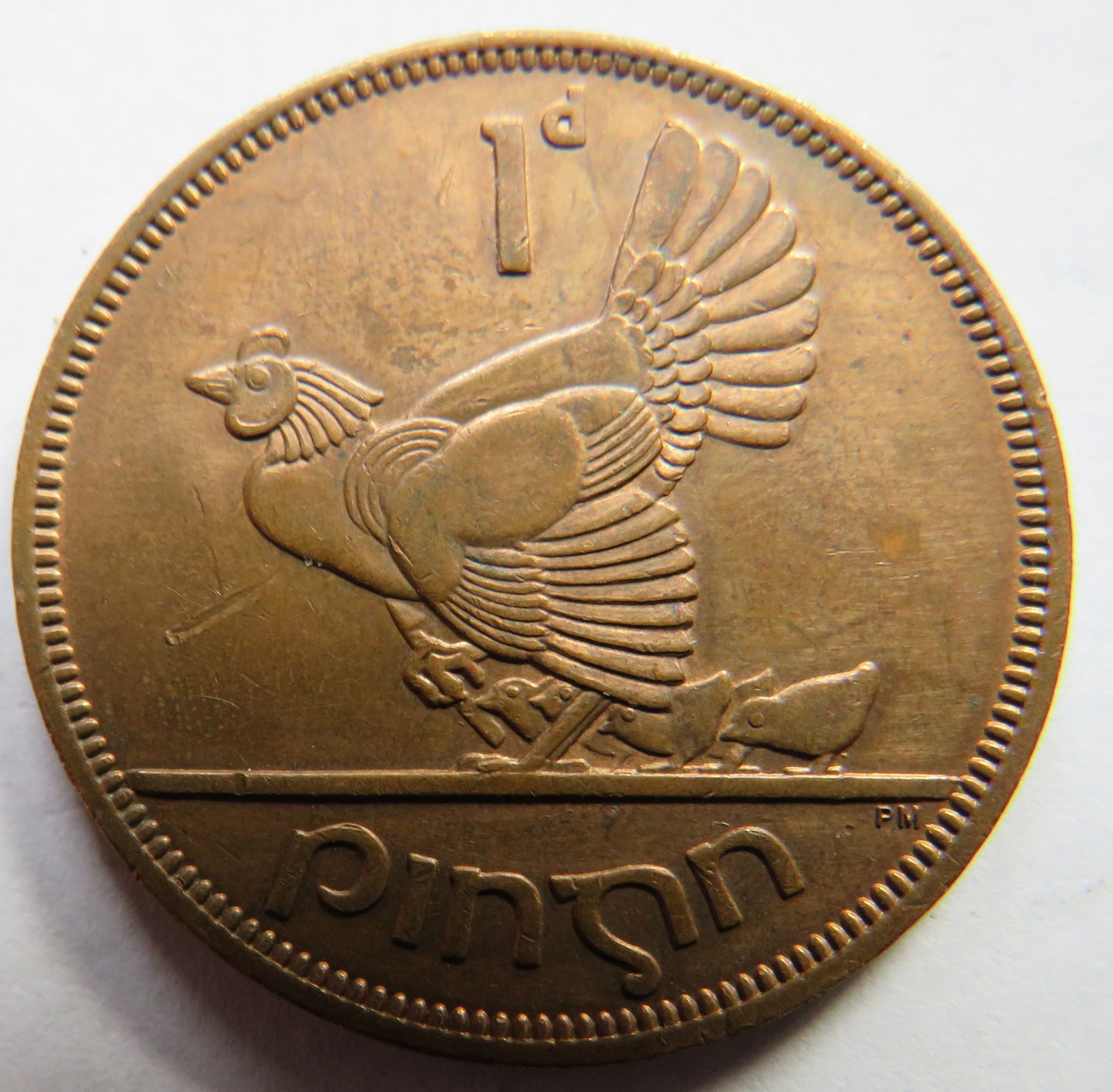 1963 Ireland Eire One Penny Coin