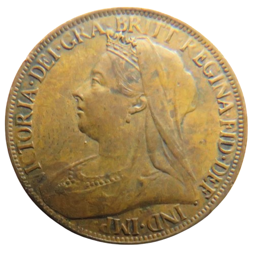 1901 Queen Victoria Farthing Coin - Great Britain