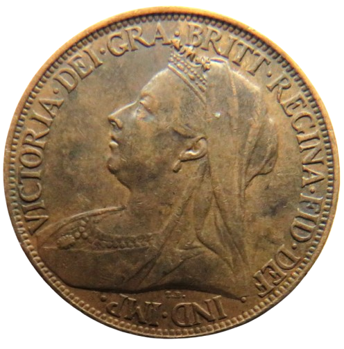 1900 Queen Victoria Farthing Coin - Great Britain