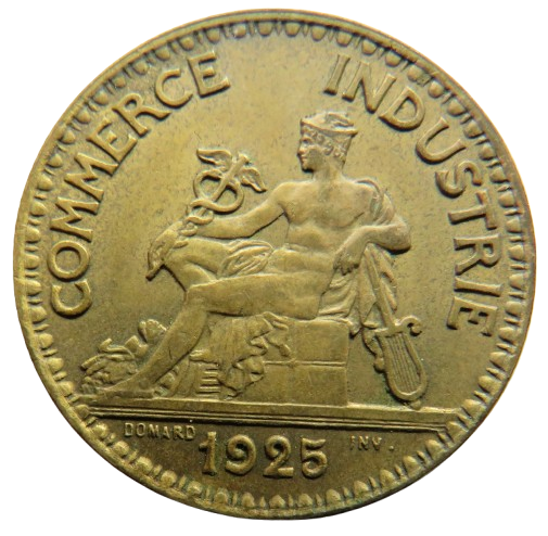 1925 France 2 Francs Coin