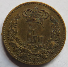 Load image into Gallery viewer, 1863 Denmark 1 Skilling Rigsmont Coin
