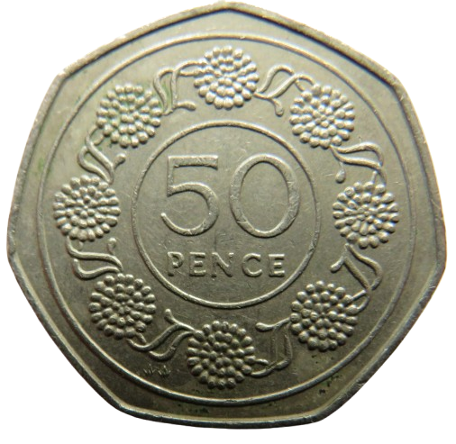 1989 Gibraltar 50p Fifty Pence Coin