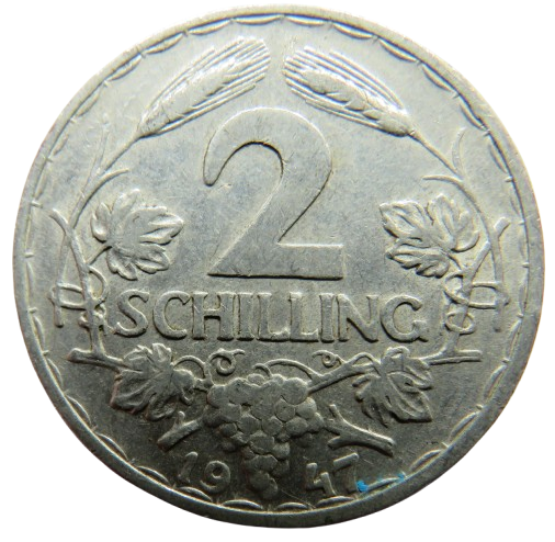 1947 Austria 2 Schilling Coin