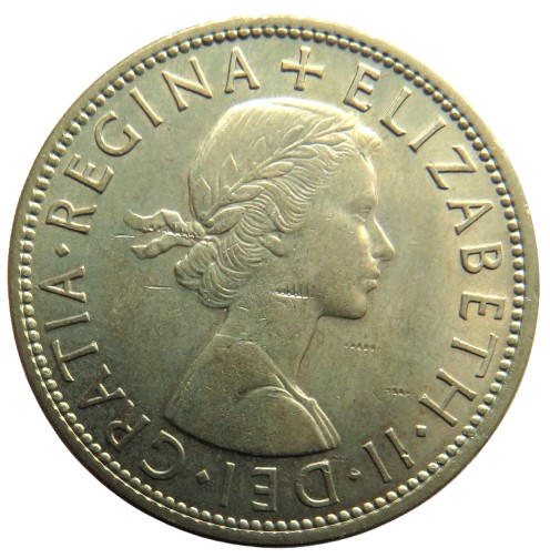 1957 Queen Elizabeth II Halfcrown Coin In Better Grade  - Great Britain