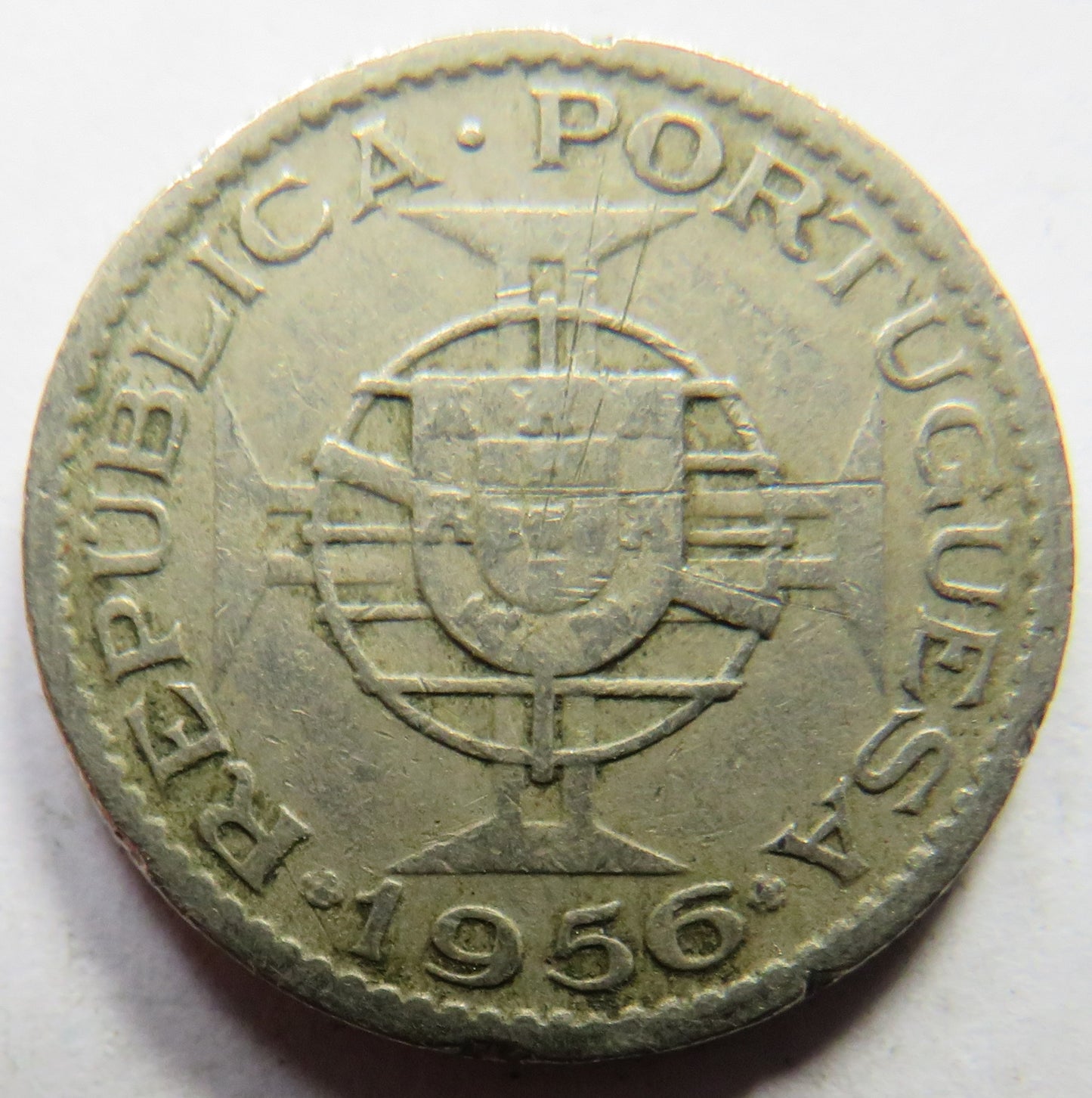 1956 Angola 2.5 Escudos Coin