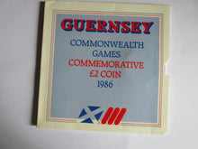 Load image into Gallery viewer, Guernsey Commonwealth Games Commemorative £2 Coin 1986
