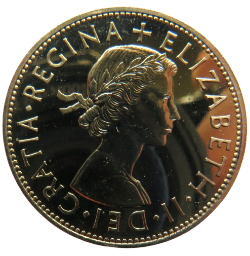1970 Queen Elizabeth II Proof Halfcrown Coin - Great Britain