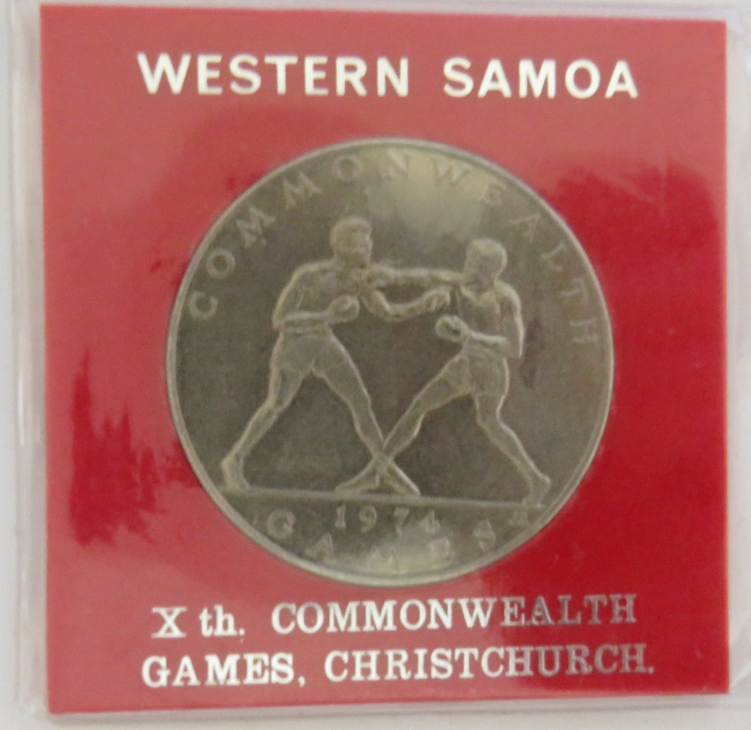 1974 Western Samoa xth Commonwealth Games Christchurch $1 One Tala Coin