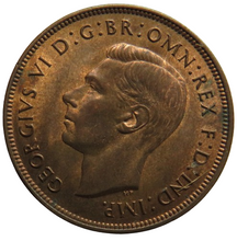 Load image into Gallery viewer, 1937 King George VI One Penny Coin In Higher Grade
