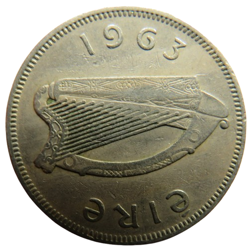 1963 Ireland Eire Florin / 2 Shillings Coin