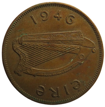 Load image into Gallery viewer, 1946 Ireland Eire One Penny Coin
