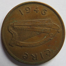 Load image into Gallery viewer, 1946 Ireland Eire One Penny Coin
