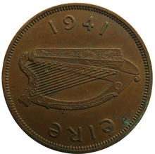 Load image into Gallery viewer, 1941 Ireland Eire One Penny Coin
