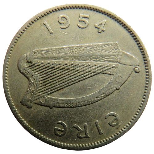 1954 Ireland Eire Florin / 2 Shillings Coin