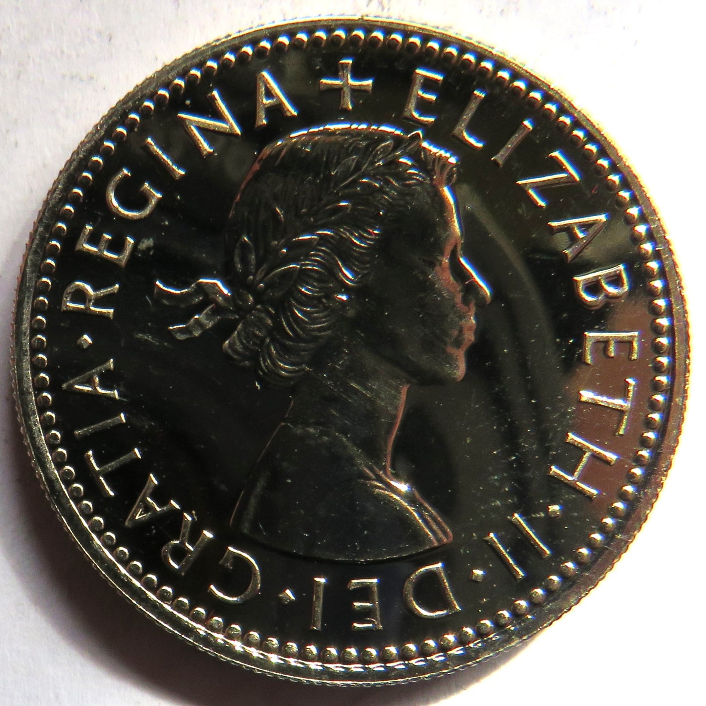 1970 Queen Elizabeth II English Proof Shilling Coin